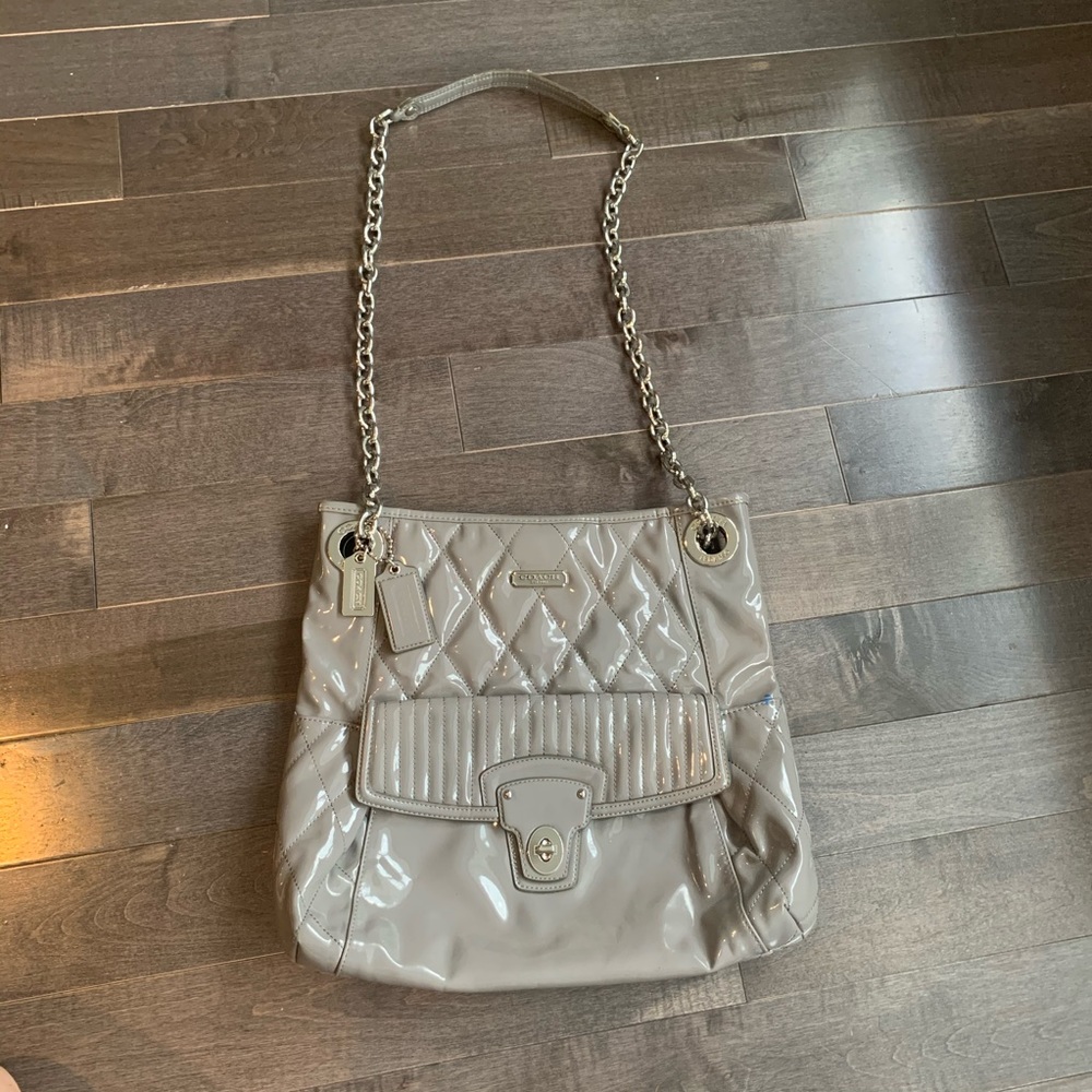 Coach Poppy Liquid Gloss Convertible bag